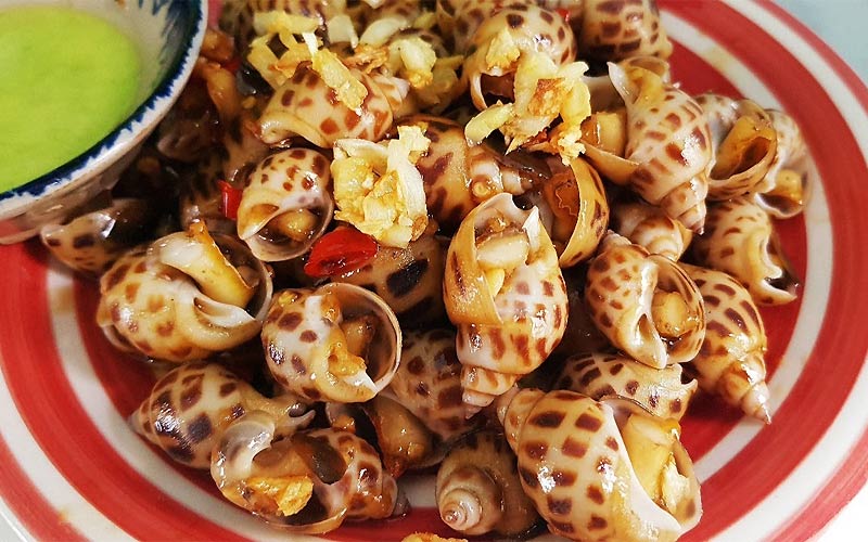ốc hương cháy tỏi