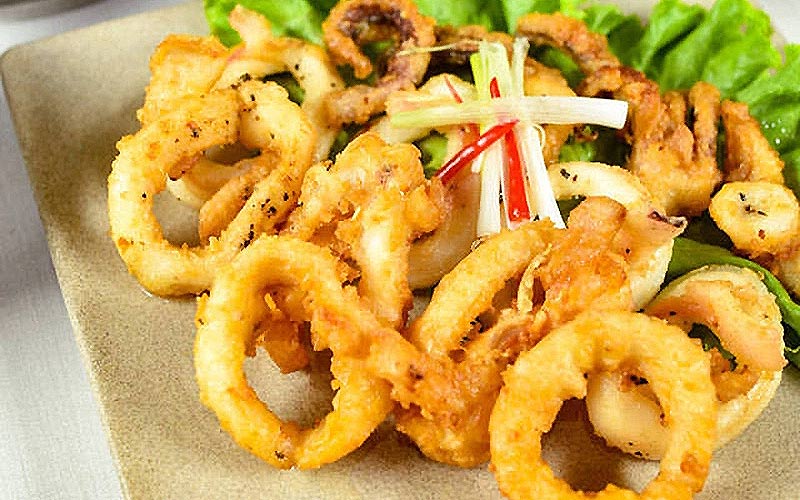 Cách làm mực chiên bơ tỏi