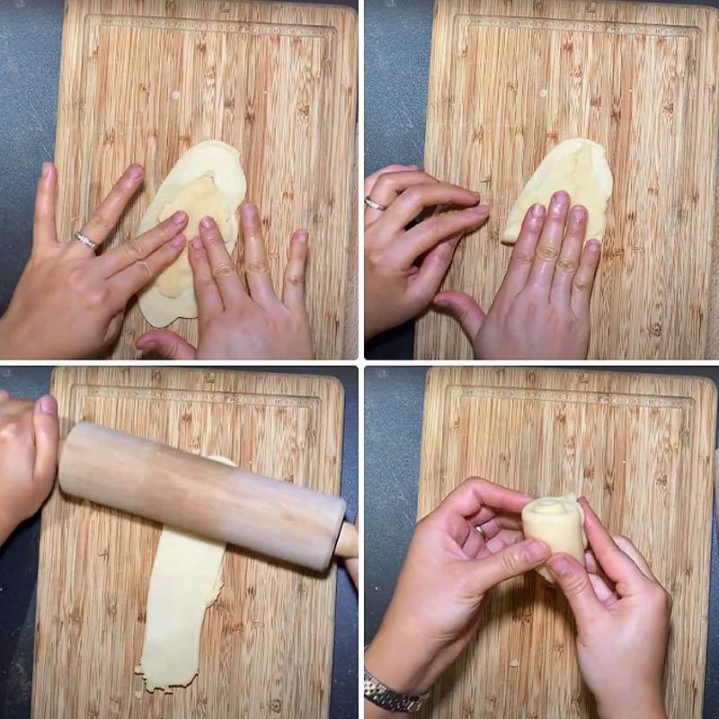 Cán bột bánh hạt dẻ
