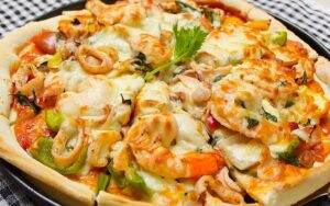 pizza hải sản phô mai